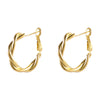 Trendy Geometric Twist Hoop Earring