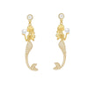 Rhinestone Mermaid Fishtail Eardrop Earrings